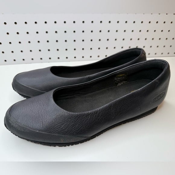 KEEN Women's Kanteen Flat Non Slip Black Flats Utility Work Shoe - Picture 10 of 16